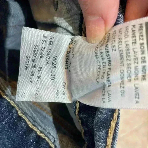 DENIZEN from Levi's 208 Faded Blue Regular Fit Tapered Leg Denim Jeans - Picture 7 of 9